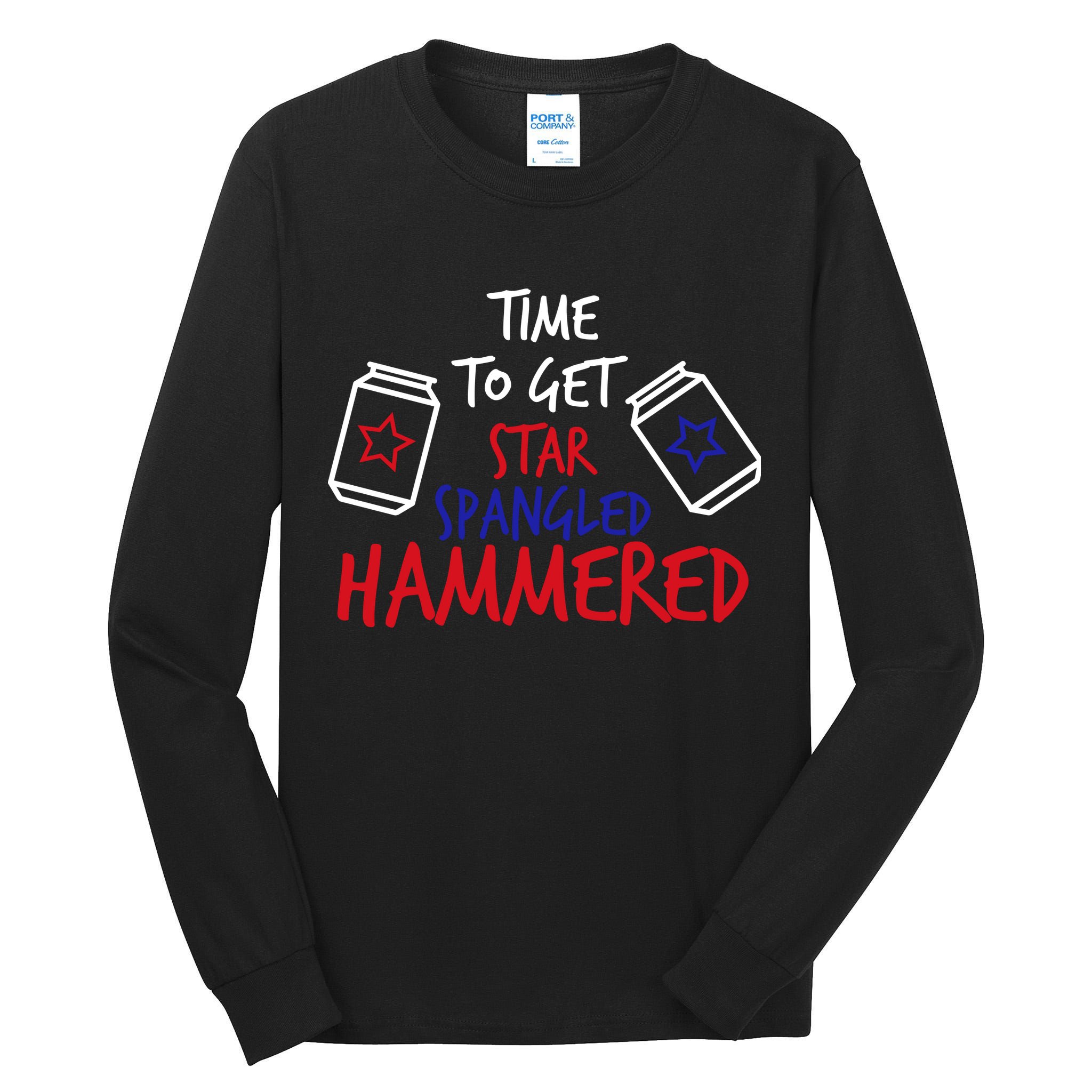 Star Spangled Hammered Tall Long Sleeve T-Shirt