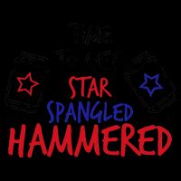 Star Spangled Hammered 16oz Travel Tumbler