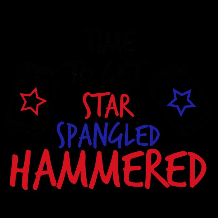 Star Spangled Hammered 16oz Travel Tumbler