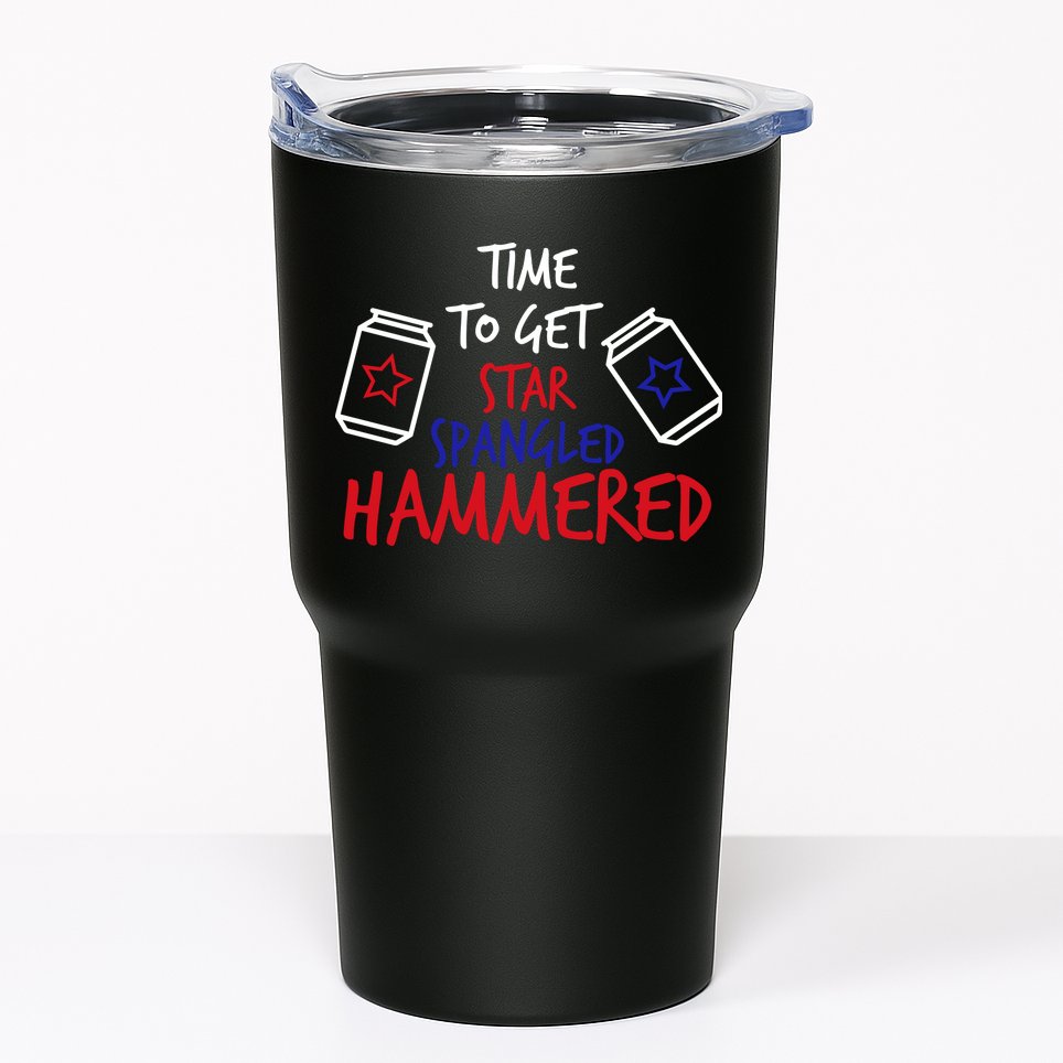 Star Spangled Hammered Tumbler