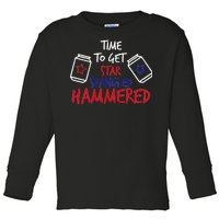 Star Spangled Hammered Toddler Long Sleeve Shirt