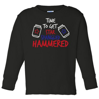 Star Spangled Hammered Toddler Long Sleeve Shirt