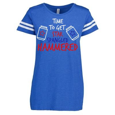 Star Spangled Hammered Enza Ladies Jersey Football T-Shirt