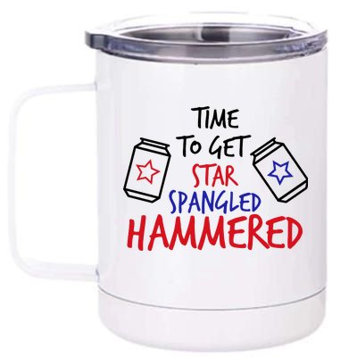 Star Spangled Hammered 12 oz Stainless Steel Tumbler Cup