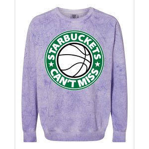 Starbuckets Can't Miss Basketball Colorblast Crewneck Sweatshirt