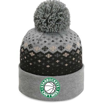 Starbuckets Can't Miss Basketball The Baniff Cuffed Pom Beanie