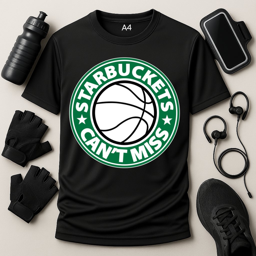 Starbuckets Can't Miss Basketball Performance Shirt