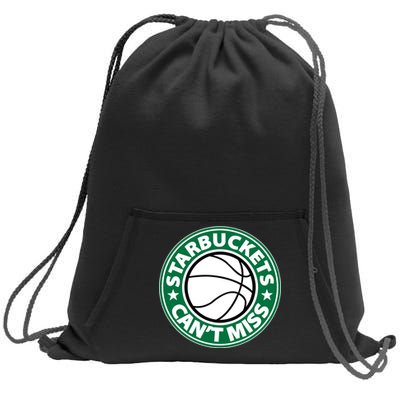 Starbuckets Can't Miss Basketball Sweatshirt Cinch Pack Bag