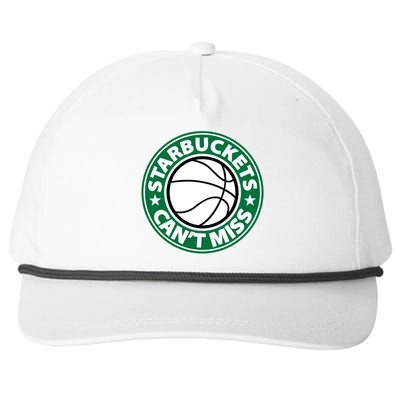 Starbuckets Can't Miss Basketball Snapback Five-Panel Rope Hat