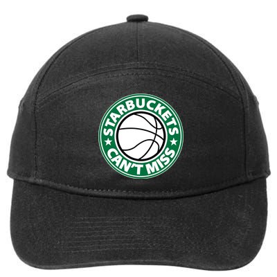 Starbuckets Can't Miss Basketball 7-Panel Snapback Hat