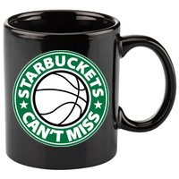 Starbuckets Can't Miss Basketball 11oz C Handle Ceramic Mug