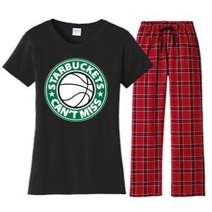 Starbuckets Can't Miss Basketball Women's Flannel Pajama Set