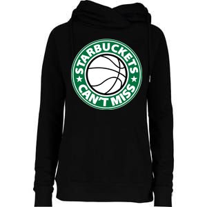 Starbuckets Can't Miss Basketball Womens Funnel Neck Pullover Hood