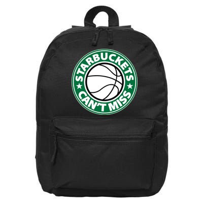 Starbuckets Can't Miss Basketball 16 in Basic Backpack