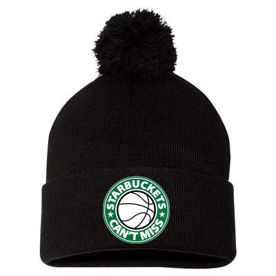 Starbuckets Can't Miss Basketball Pom Pom 12in Knit Beanie