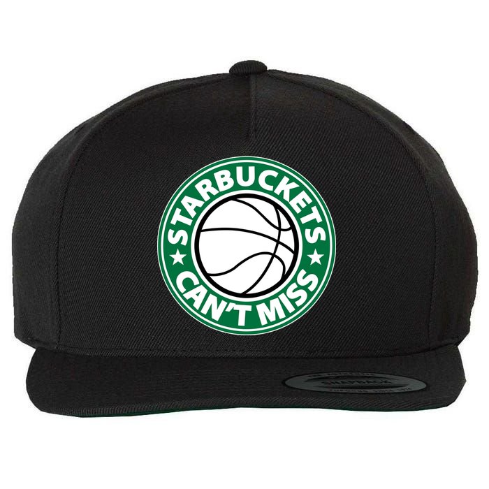 Starbuckets Can't Miss Basketball Wool Snapback Cap