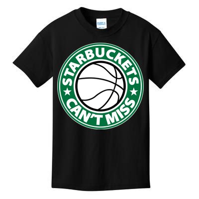 Starbuckets Can't Miss Basketball Kids T-Shirt