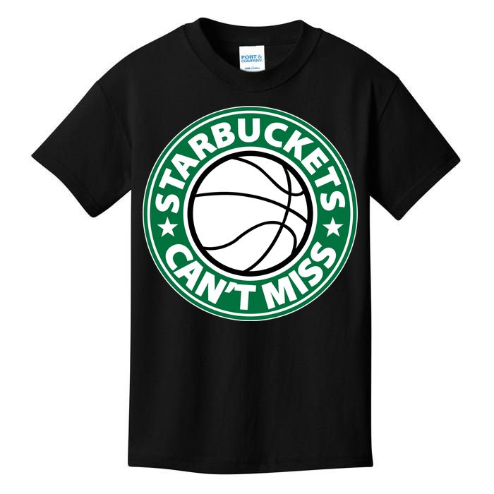 Starbuckets Can't Miss Basketball Kids T-Shirt