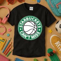 Starbuckets Can't Miss Basketball Kids T-Shirt