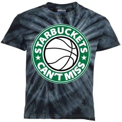 Starbuckets Can't Miss Basketball Kids Tie-Dye T-Shirt