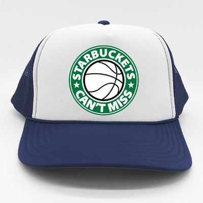 Starbuckets Can't Miss Basketball Trucker Hat