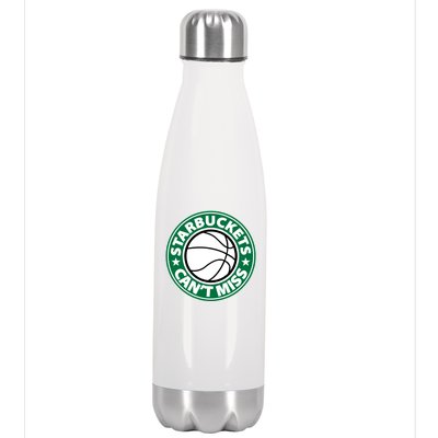 Starbuckets Can't Miss Basketball Stainless Steel Insulated Water Bottle