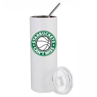 Starbuckets Can't Miss Basketball Stainless Steel Tumbler