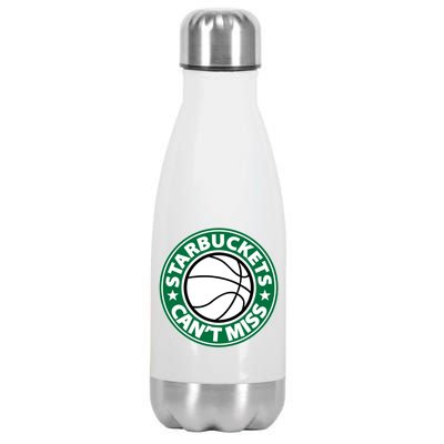 Starbuckets Can't Miss Basketball Stainless Steel Insulated Water Bottle