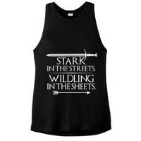 Stark In The Streets Wildling In The Sheets Ladies PosiCharge Tri-Blend Wicking Tank