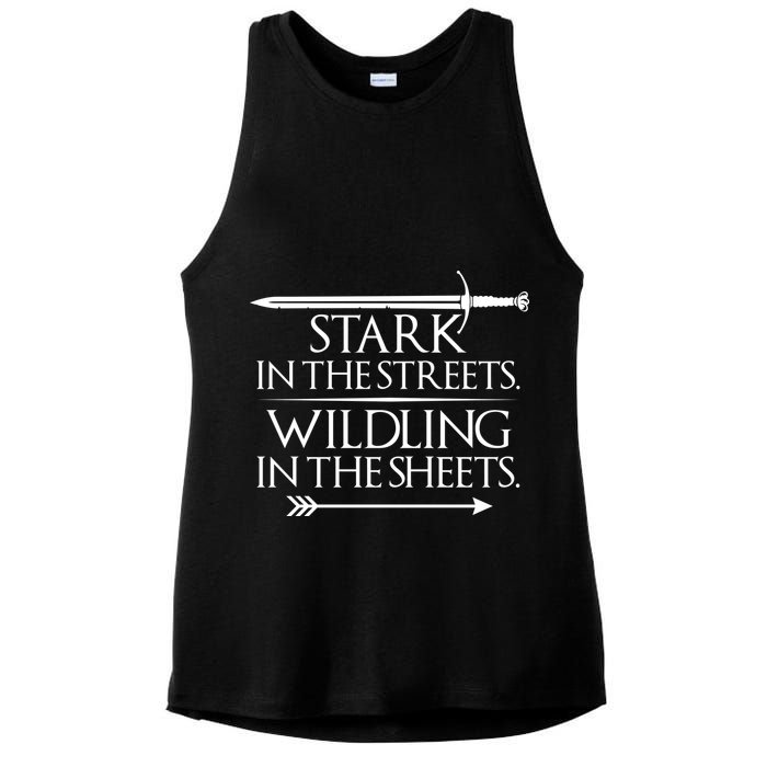 Stark In The Streets Wildling In The Sheets Ladies PosiCharge Tri-Blend Wicking Tank
