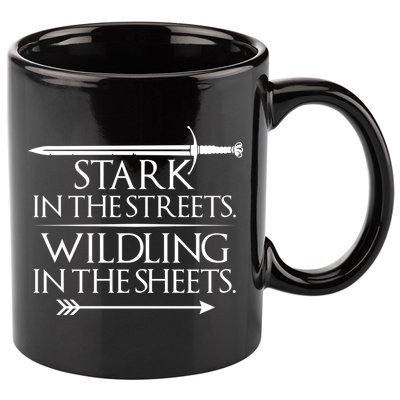 Stark In The Streets Wildling In The Sheets 11oz C Handle Ceramic Mug