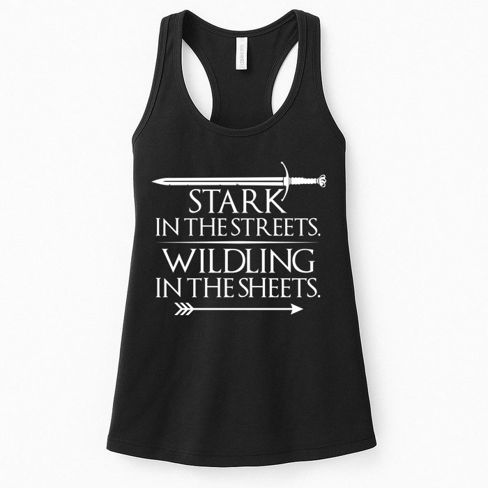 Stark In The Streets Wildling In The Sheets Womens Tank Top