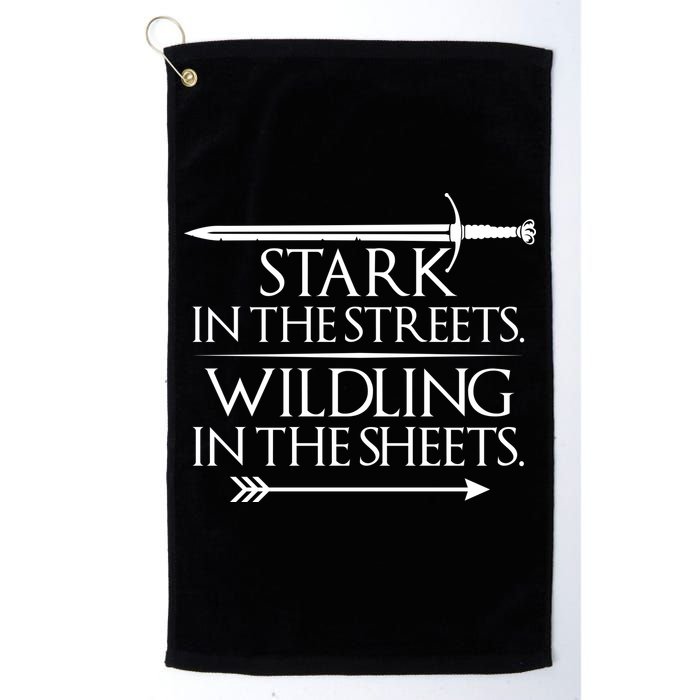 Stark In The Streets Wildling In The Sheets Golf Towel