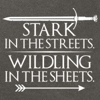 Stark In The Streets Wildling In The Sheets Cotton Canvas Backpack