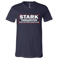 Stark Targaryen Make Westeros Great Again V-Neck T-Shirt