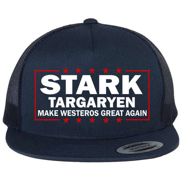 Stark Targaryen Make Westeros Great Again Flat Bill Trucker Hat