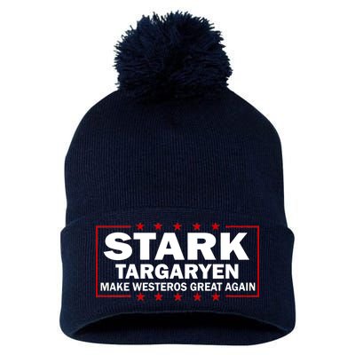 Stark Targaryen Make Westeros Great Again Pom Pom 12in Knit Beanie