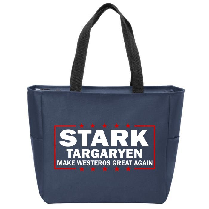 Stark Targaryen Make Westeros Great Again Zip Tote Bag