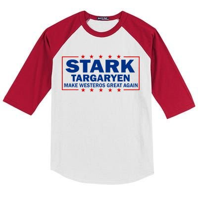 Stark Targaryen Make Westeros Great Again Kids Colorblock Raglan Jersey