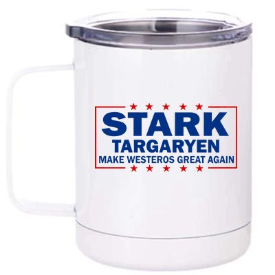 Stark Targaryen Make Westeros Great Again 12 oz Stainless Steel Tumbler Cup