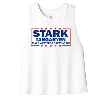 Stark Targaryen Make Westeros Great Again Women's Racerback Cropped Tank