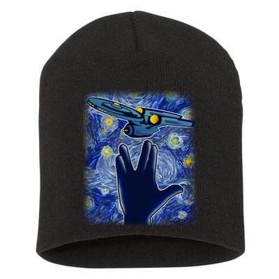 Starry Flight Short Acrylic Beanie