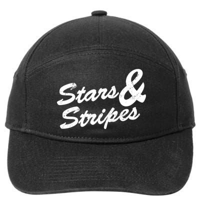 Stars And Stripes 7-Panel Snapback Hat