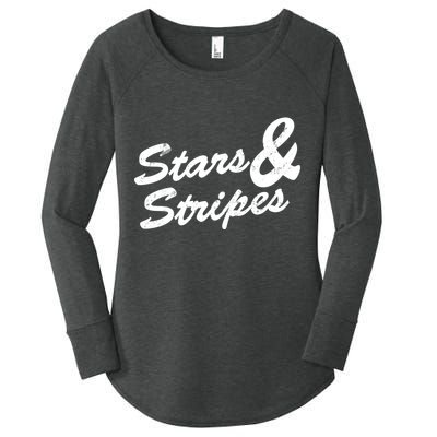 Stars And Stripes Women's Perfect Tri Tunic Long Sleeve Shirt