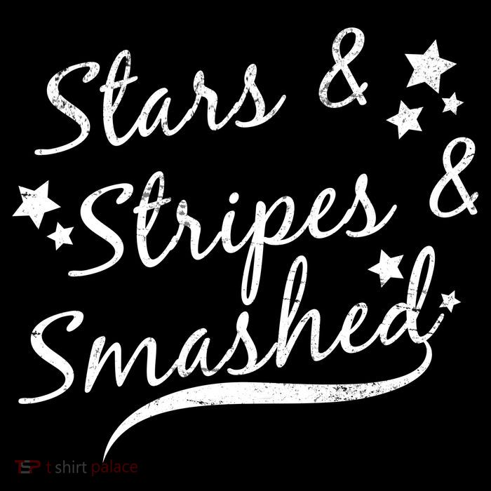 Stars Stripes And Smashed High Crown Mesh Back Trucker Hat