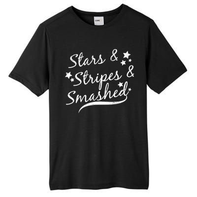 Stars Stripes And Smashed Tall Fusion ChromaSoft Performance T-Shirt