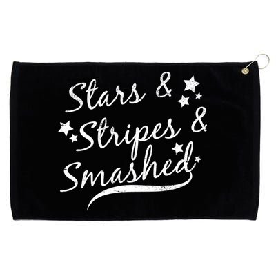 Stars Stripes And Smashed Grommeted Golf Towel