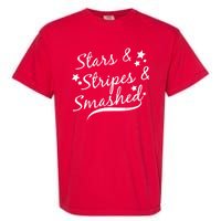 Stars Stripes And Smashed Garment-Dyed Heavyweight T-Shirt