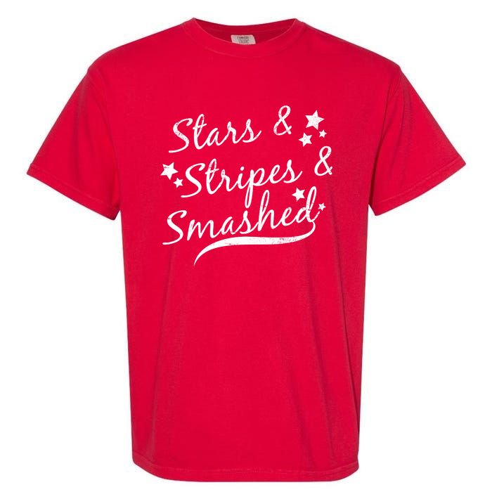 Stars Stripes And Smashed Garment-Dyed Heavyweight T-Shirt