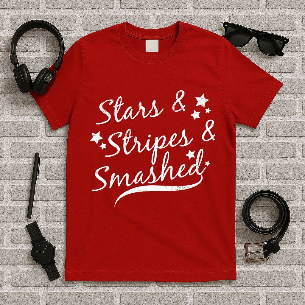 Stars Stripes And Smashed T-Shirt